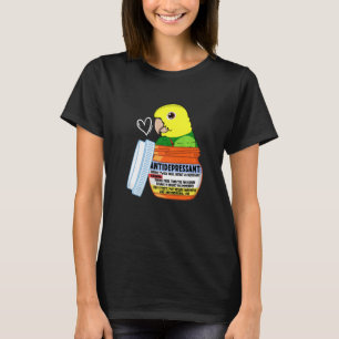 Schattige Antidepressivum Papegaai I Dubbel Geel-g T-shirt