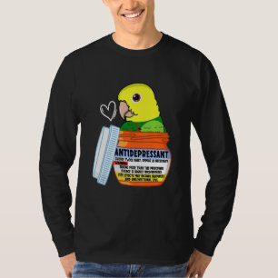 Schattige Antidepressivum Papegaai I Dubbel Geel-g T-shirt