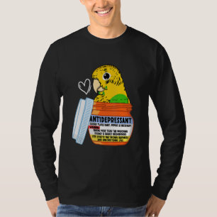Schattige Antidepressivum Papegaai I Gele Budgie B T-shirt
