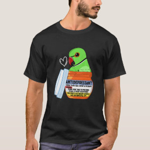 Schattige Antidepressivum Papegaai I Groene Indisc T-shirt
