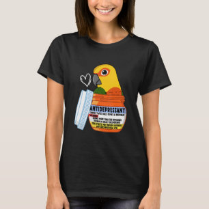 Schattige Antidepressivum Papegaai I Jenday Conure T-shirt