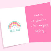 Schattige Any Age Happy Birthday Eenhoorn Kinder n Kaart