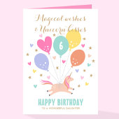 Schattige Any Age Happy Birthday Eenhoorn Kinder n Kaart