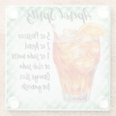 Schattige Aperol Cocktail Recept Glazen Onderzetter (Achterkant)
