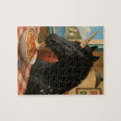 Schattige Appaloosa Eenhoorn Eten Pasta Legpuzzel (Horizontaal)