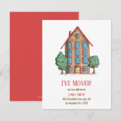 Schattige appartement Aankondiging adreswijziging (Voorkant / Achterkant)