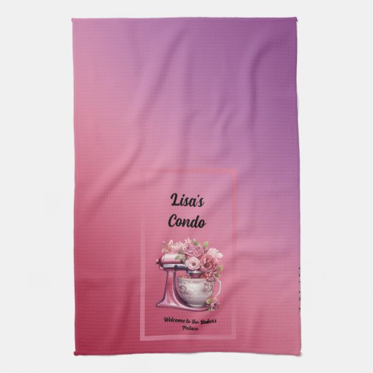 Schattige appartement Welkom bij het Baker's Palac Theedoek (Verticaal)