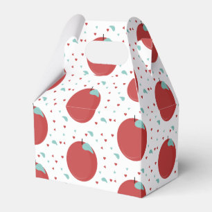 Schattige appel confetti verjaardagsfeestje bedankdoosjes