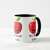 Schattige appel - één slimme koek mok (Voorkant rechts)