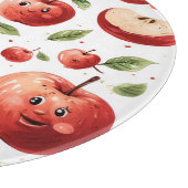 Schattige Appel Gezichten  Snijplank (Hoek)