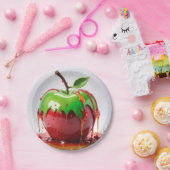 Schattige appel papieren bordje (Feest)