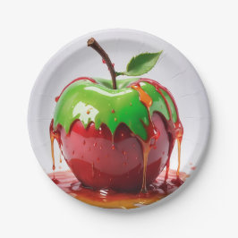Schattige appel  papieren bordje