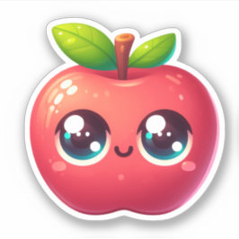 schattige appel sticker