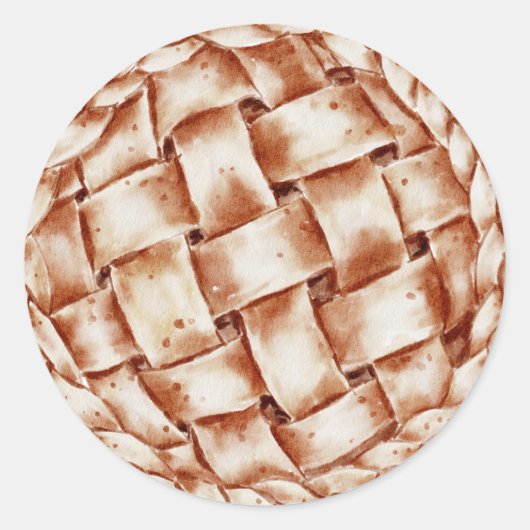 schattige appeltaartliefhebbers ronde sticker (Voorkant)