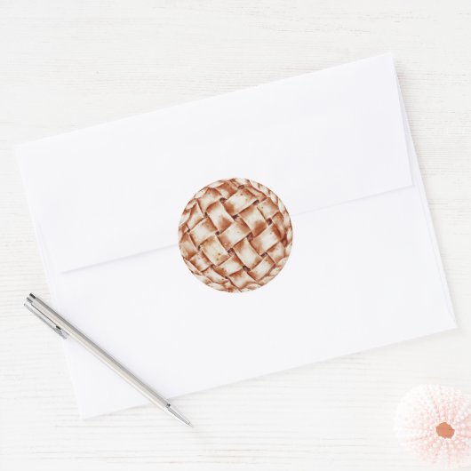 schattige appeltaartliefhebbers ronde sticker (Envelop)