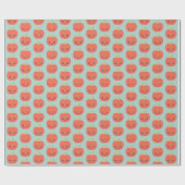 Schattige Apple Pattern Wrapping Paper Cadeaupapier (Vlak)