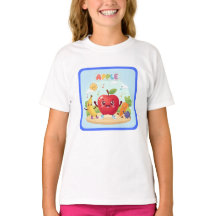Schattige Apple-vrienden Kinder Illustratie