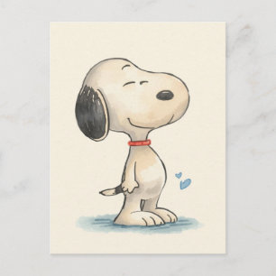 Schattige Aquarel Beagle Hond Illustratie Briefkaart