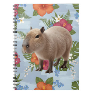 Schattige Aquarel Capybara Dieren Illustratie Notitieboek
