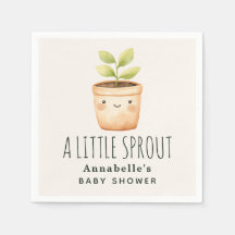 Schattige Aquarel Een Klein Kiemplantje Baby showe