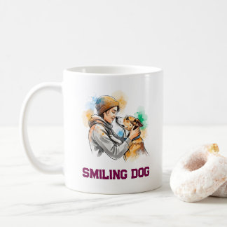 Schattige Aquarel Hond Liefhebber Beste Vrienden Koffiemok