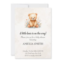 Schattige Aquarel Konijn Bosdieren Baby Shower