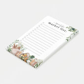 Schattige Aquarel Markt Boodschappenlijst | Monogr Post-it® Notes (Schuin)