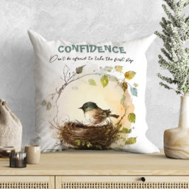 Schattige Aquarel Vogel Nursery Motivatie Kussen