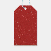 Schattige Aquarel Winter Prettig Kerstfeest Cadeaulabel (Achterkant)