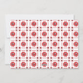 Schattige aquarel Winter Vos Kerst foto Feestdagenkaart (Achterkant)