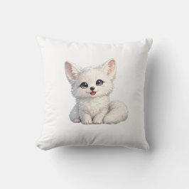 Schattige Arctische Vos Knus Positief Vibes Design Kussen