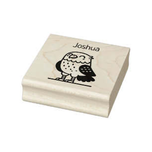 Schattige arend rubberstempel