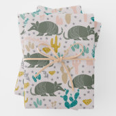 Schattige Armadillo-inpakpapier Inpakpapier Vel (In situ)