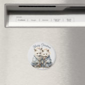 Schattige Artic Fox vakantiemagneet Magneet (Insitu (Vaatwasser))