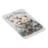 Schattige Artic Foxes Vakantie XL Magneet (Rechterzijde)