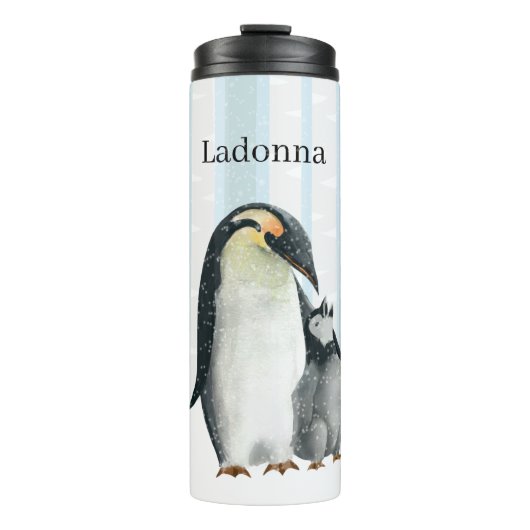 schattige artisanaalliefhebbers voegen naam toe thermosbeker (Voorkant)