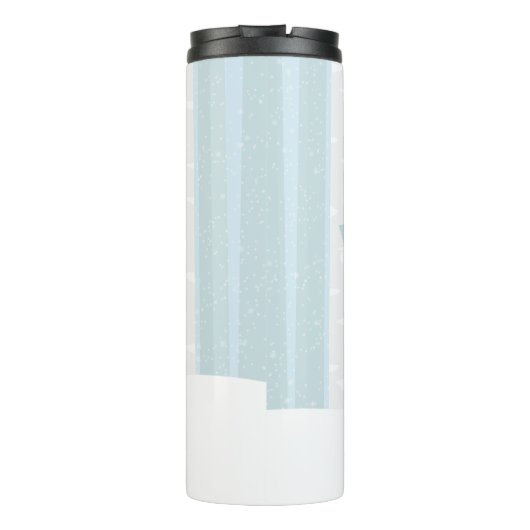 schattige artisanaalliefhebbers voegen naam toe thermosbeker (Achterkant)