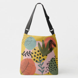 Schattige artistiek abstract kleurrijk gepersonali crossbody tas