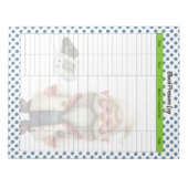 Schattige arts GNOOM Bloeddruk Log Notitieblok (Voorkant)