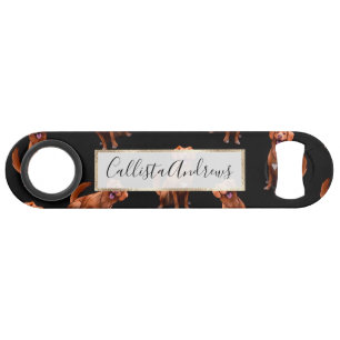 Schattige Artsy Golden Retriever Hondenpatroon Speed Flessenopener