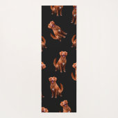 Schattige Artsy Golden Retriever Hondenpatroon Yogamat (Achterkant)