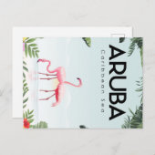 schattige Aruba Feestdagenkaart (Voorkant / Achterkant)