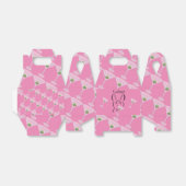 Schattige Ascii konijn met martini Bedankdoosjes (Uitgevouwen)