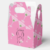 Schattige Ascii konijn met martini Bedankdoosjes (Geopend)