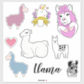 Schattige Assorted Llama Sticker (Vel)