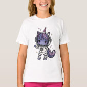 Schattige Astro Unicorn T-shirt (Voorkant)