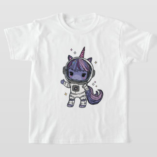 Schattige Astro Unicorn T-shirt