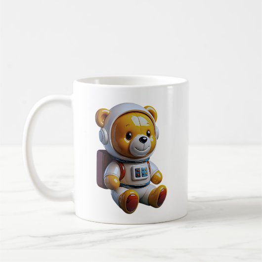 Schattige Astronaut Beer Koffiemok (Links)