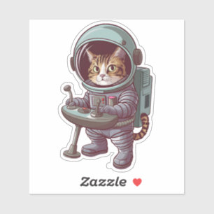 Schattige astronaut Cat Space Cat Sticker