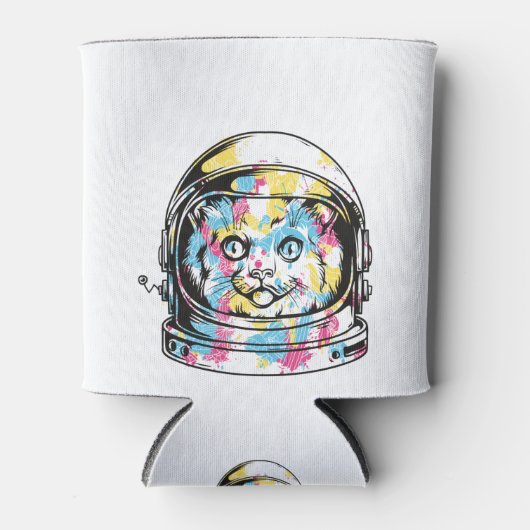 Schattige astronaut Kat Blikjeskoeler (Voorkant)